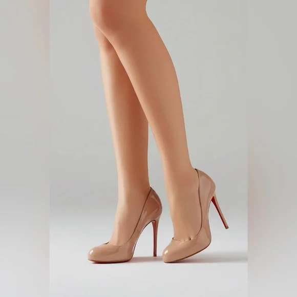 🔥Christian Louboutin Nude PumpBEIGE Size 8 - Picture 4 of 13